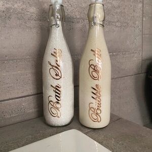 Bubble Bath and Bath Salts Bottles